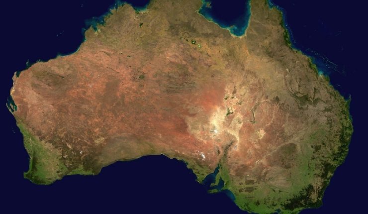 نقشه کشور استرالیا